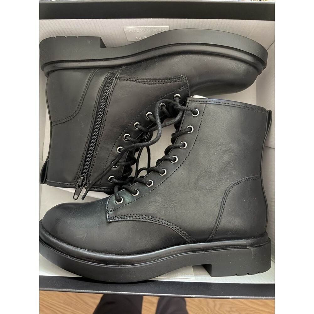 Madden Girl Paloma Combat Boot Black NWB S 8
